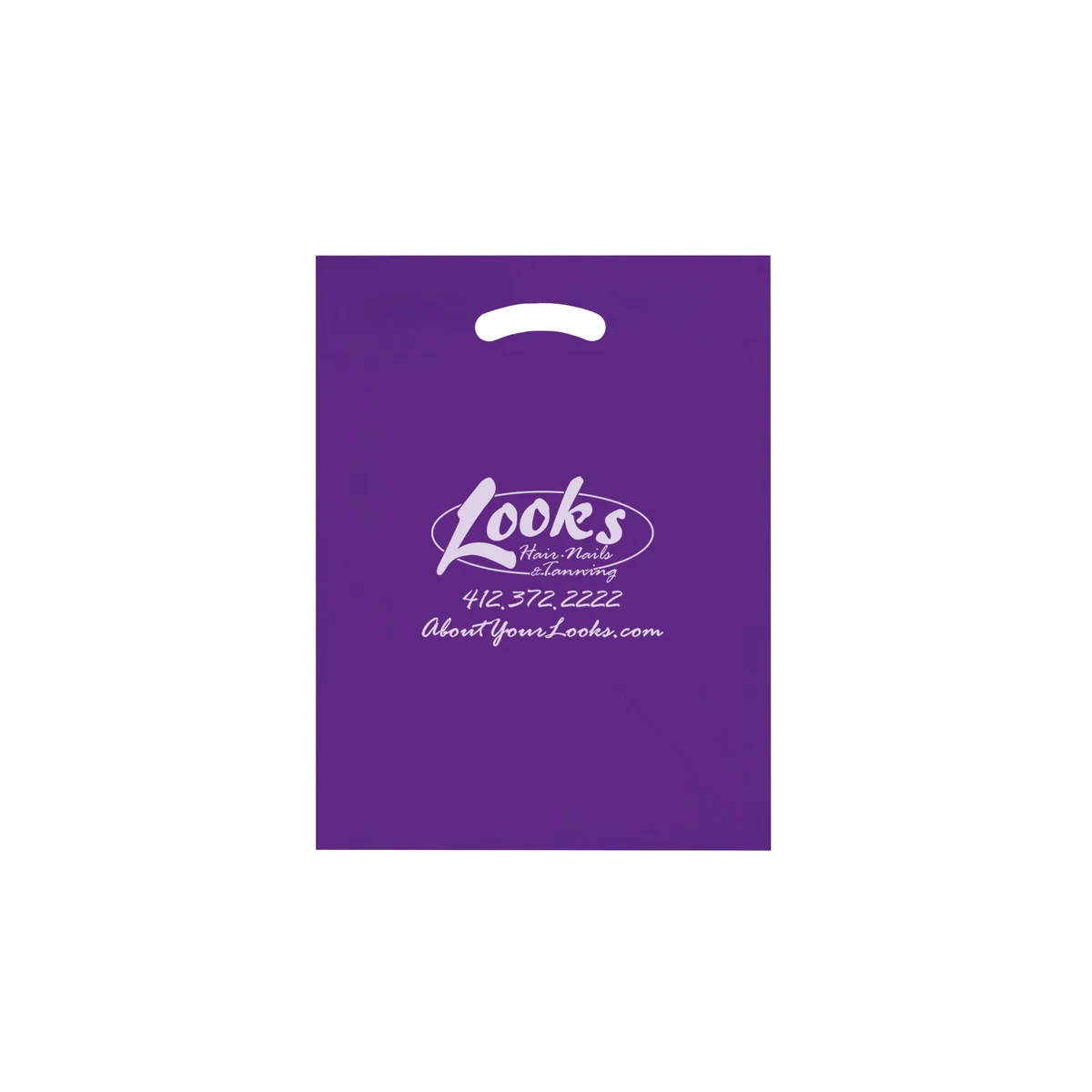 Fold Over Reinforced Die Cut Bag 1