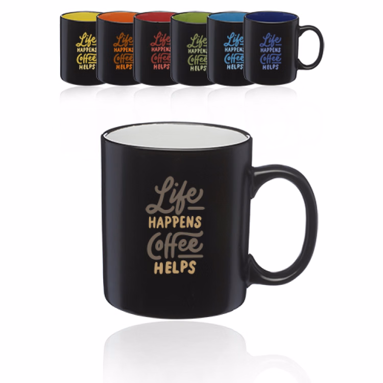 11 oz. Matte Two-Tone Coffee Mug