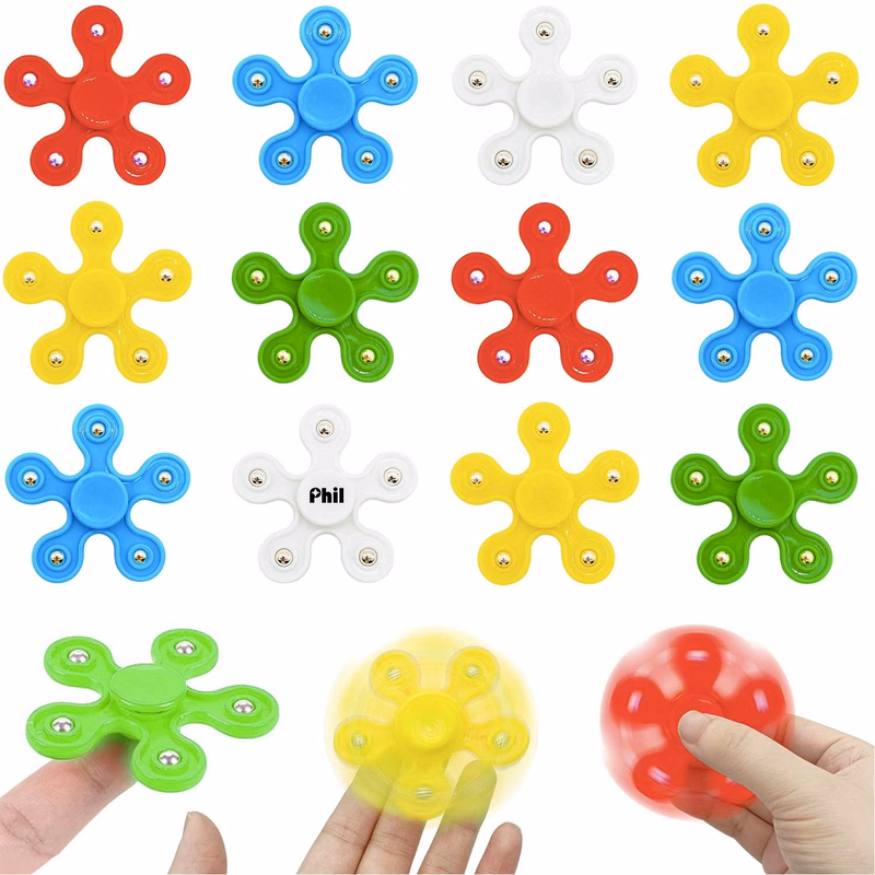 5-Bead Finger Spinner Plum Blossom Steel Ball Bearing Fidget