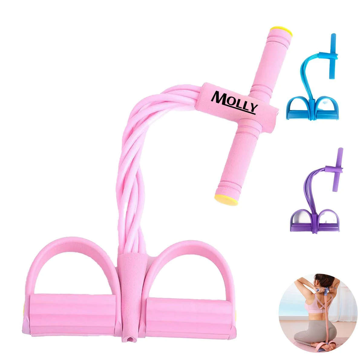 Multifunctional Pedal Puller Resistance Rope, custom sports ball with logo imprint 1