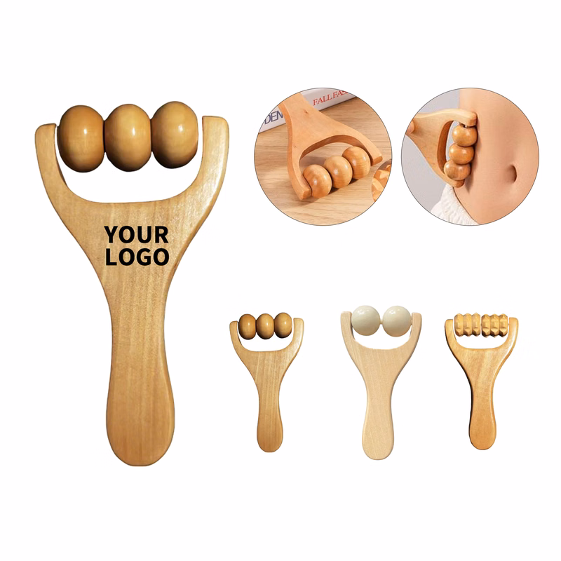 Hemu Wood Handheld Muscle Roller For Myofascial Relief