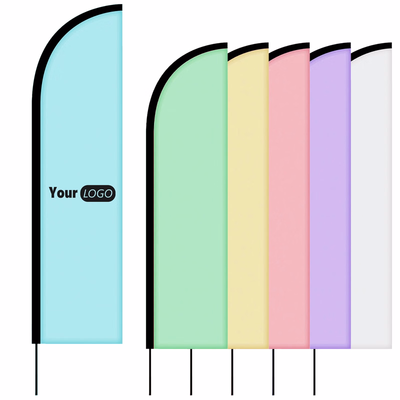 Aluminum 9' Double-Sided Custom Feather Flags