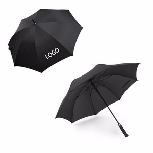 Automatic Straight Rod Golf Umbrella With EVA Bent Handle