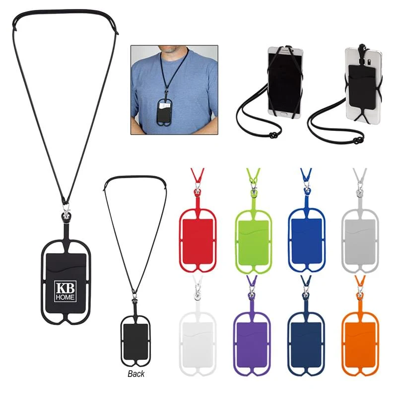 Phone-Holding Silicone Lanyard 1