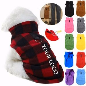 Dog Thickened Warm Solid Color Vest Polar Fleece Jacket