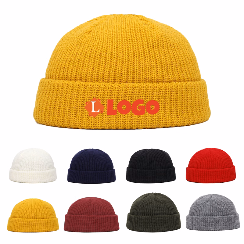 MOQ50 Winter Warm Melon Knit Hat