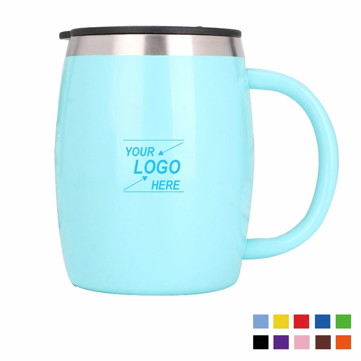 14 oz Stainless Steel Insulated Travel Mug 1