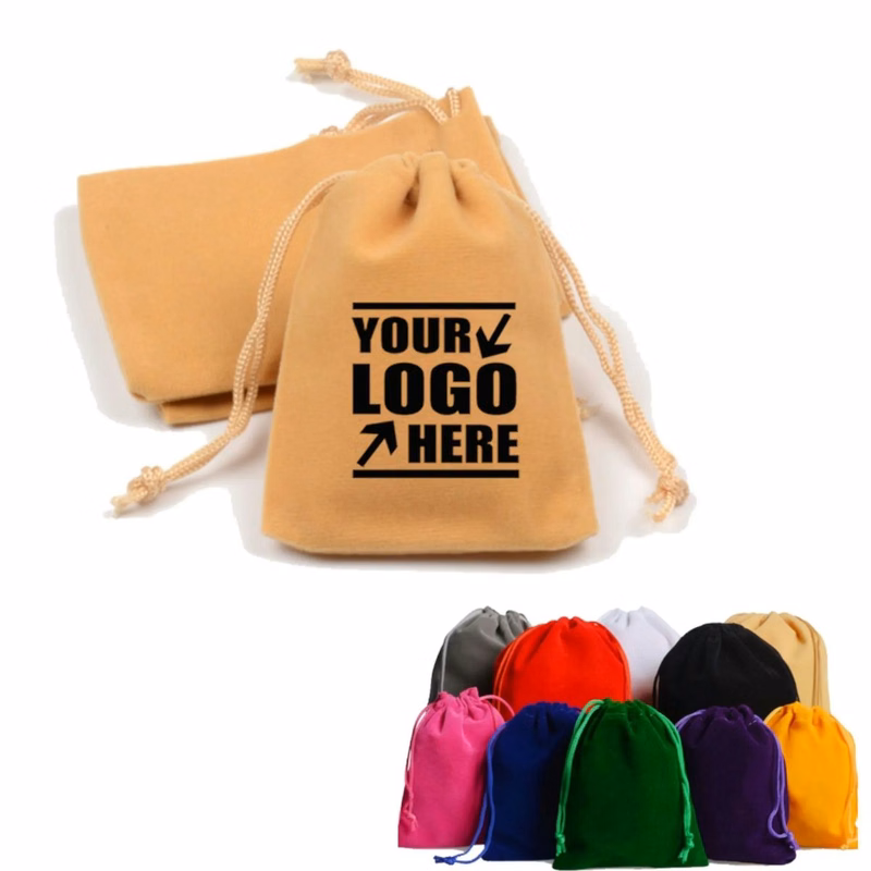Fleece Drawstring Gift Bags