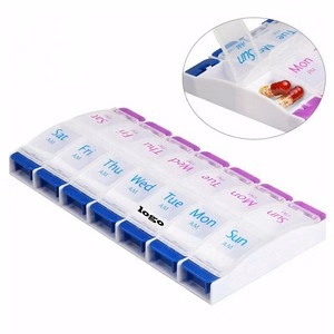 Push Button Weekly Pill Box