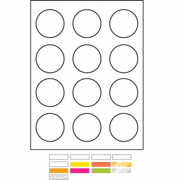 Laser Labels Printed (2" Diameter)