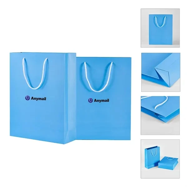 Custom Matte Laminated Euro Paper Tote Bag — Premium Reusable Branded Shopper 1