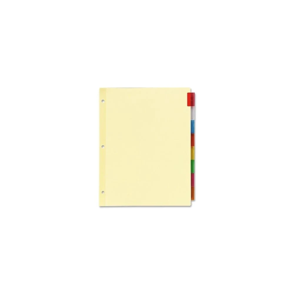 Insertable Index Dividers - 8 Count 8 Colored Tabs 1