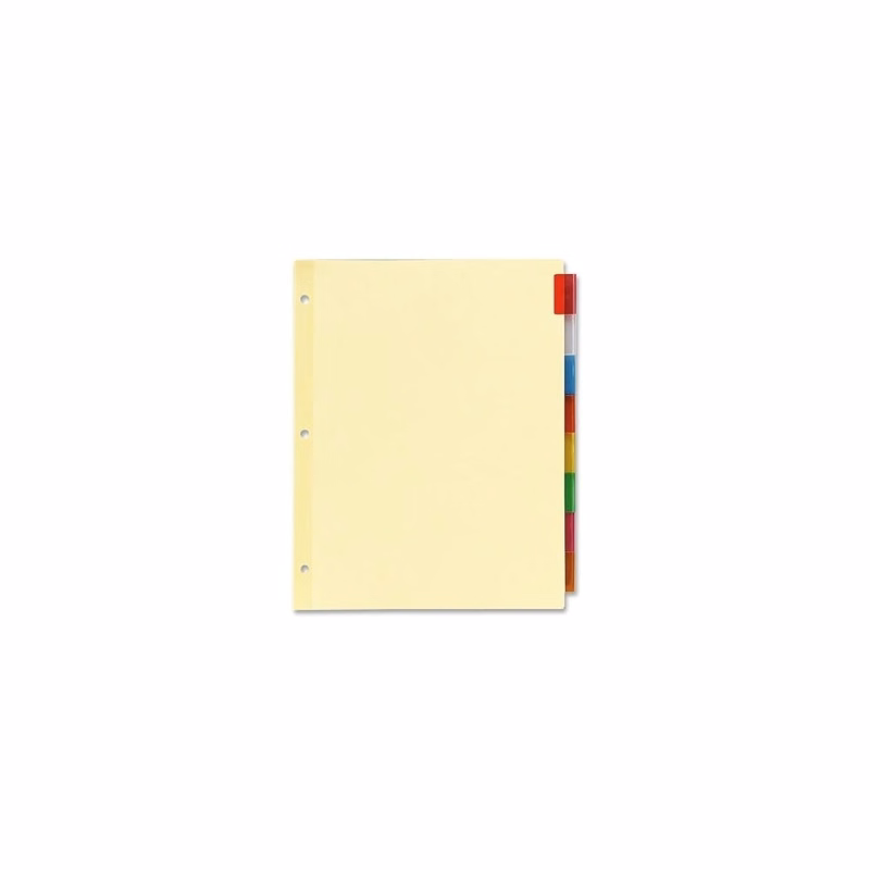 Insertable Index Dividers - 8 Count 8 Colored Tabs