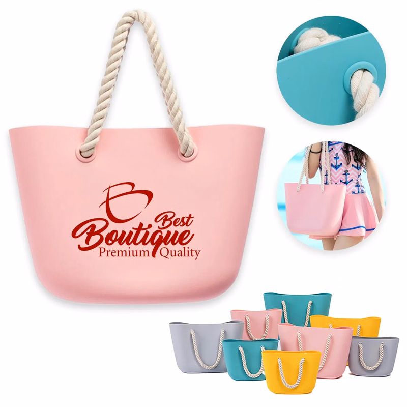 Silicone Beach Tote bag Summer Waterproof Travel Sandproof