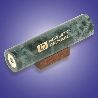 GREEN MARBLE KELEIDOSCOPE WITH STAND