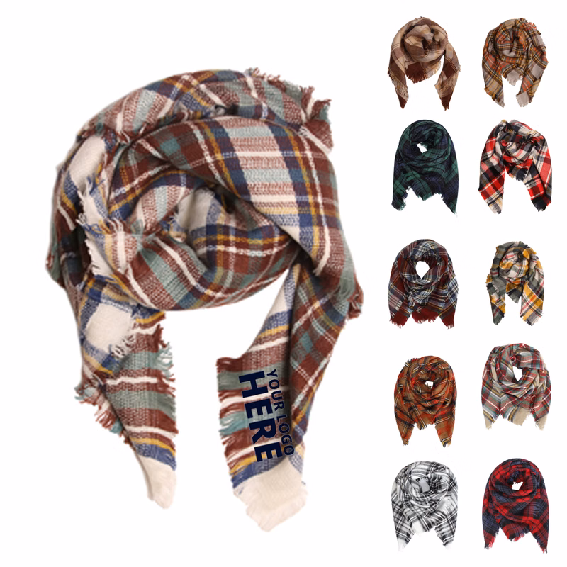 Warm Soft Chunky Large Blanket Wrap Shawl Scarves
