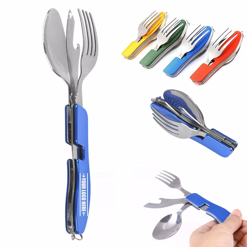 4 In1 Camping Utensils Cutlery Set