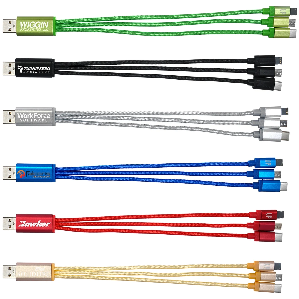 Metallic 3 in 1 Charging Cable 1