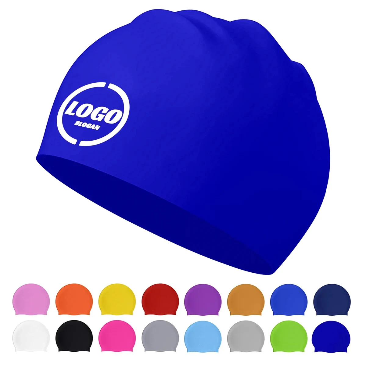 Adult Universal Silicone Swim Cap 1