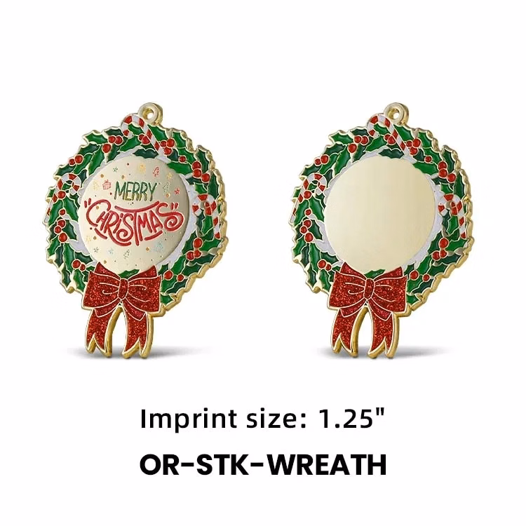 2.5" Custom Stock UV Printing Ornaments