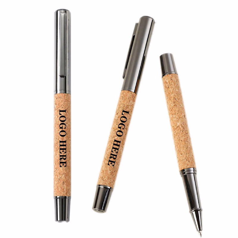 Simple Cork Metal Ballpoint Pen