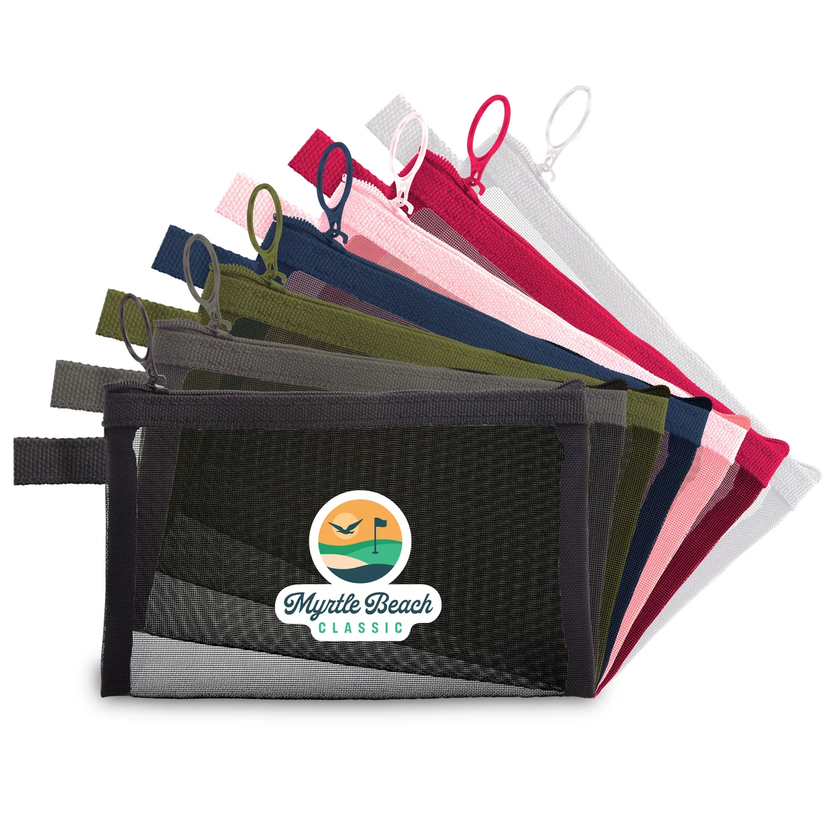Mesh Bag - Compact, with Center Imprint 1