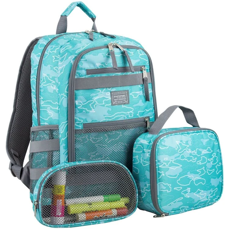 Backpack Lunch Bag Pencil Case Sets - Ocean 1