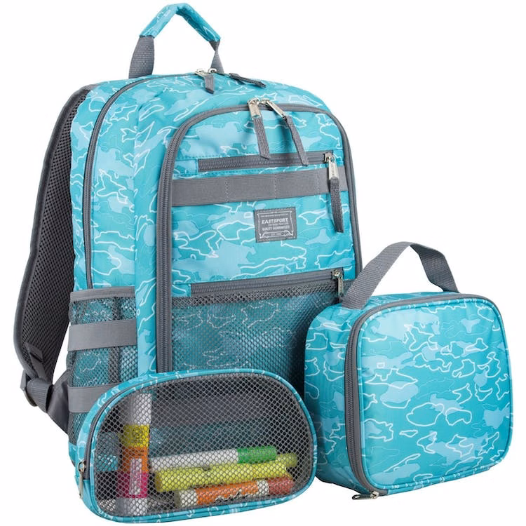 Backpack Lunch Bag Pencil Case Sets - Ocean