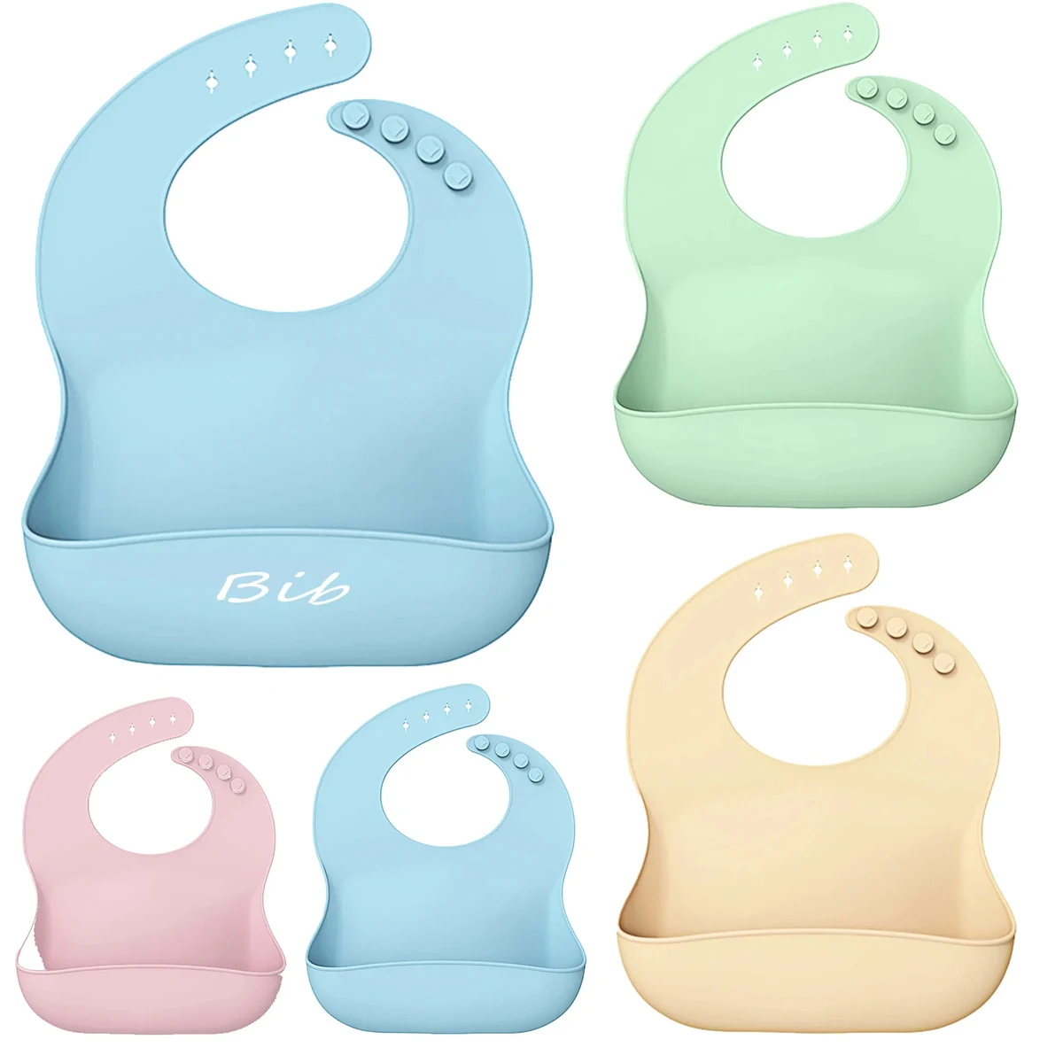 Silicone Baby Food Bib 1