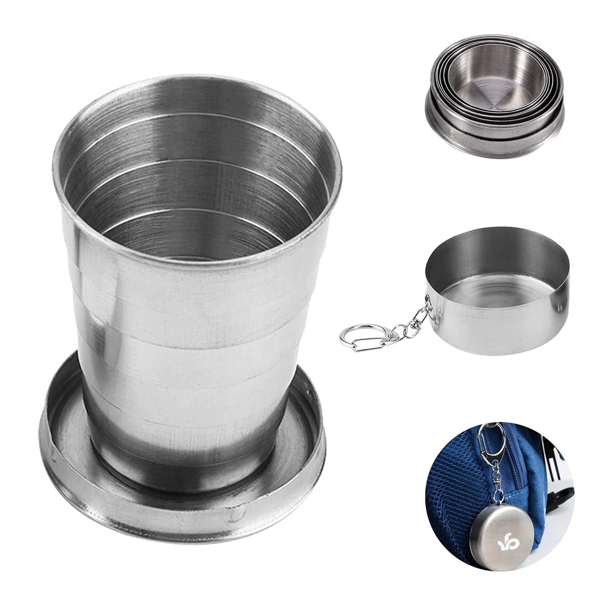 Stainless Steel Telescopic Cup 1