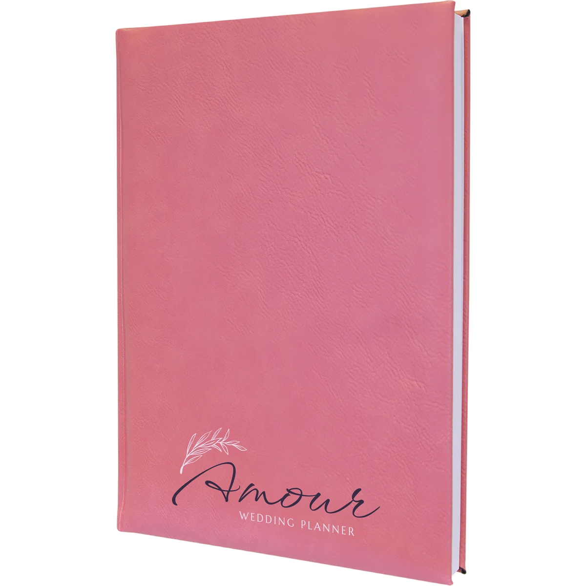 7" x 9" Pink Leatherette Journal 1