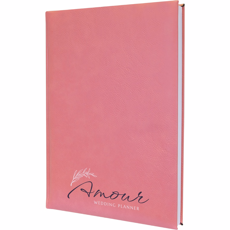 7" x 9" Pink Leatherette Journal