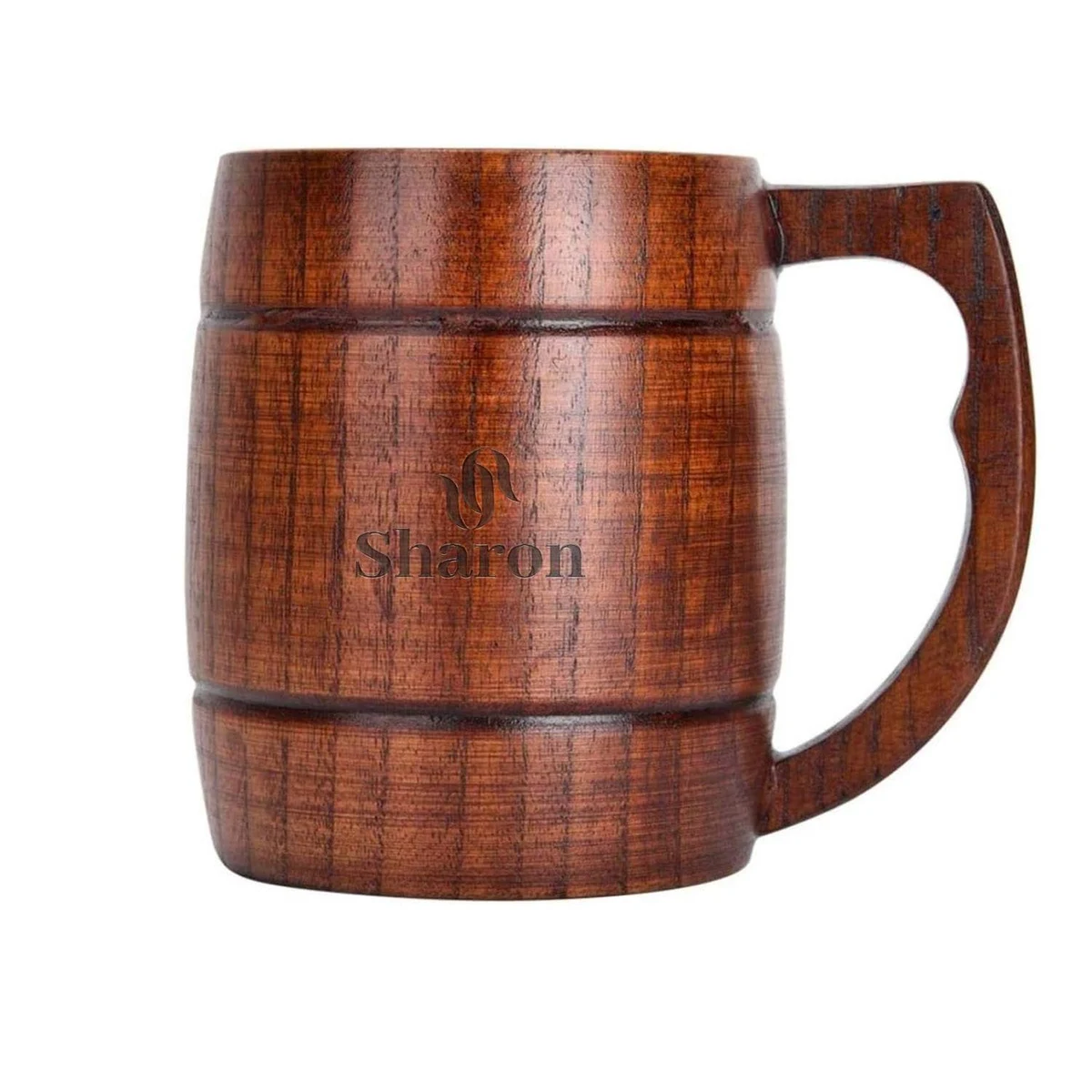 12 Oz Wooden Cup Beer Mug 1