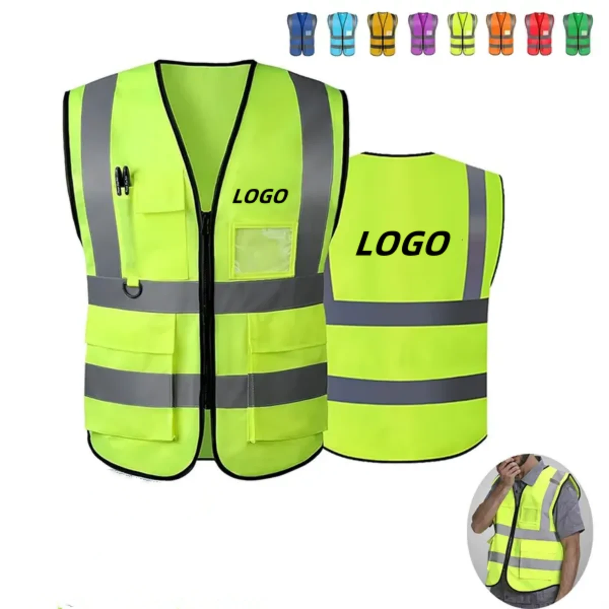 Custom Reflective Safety Visibility Vest 1