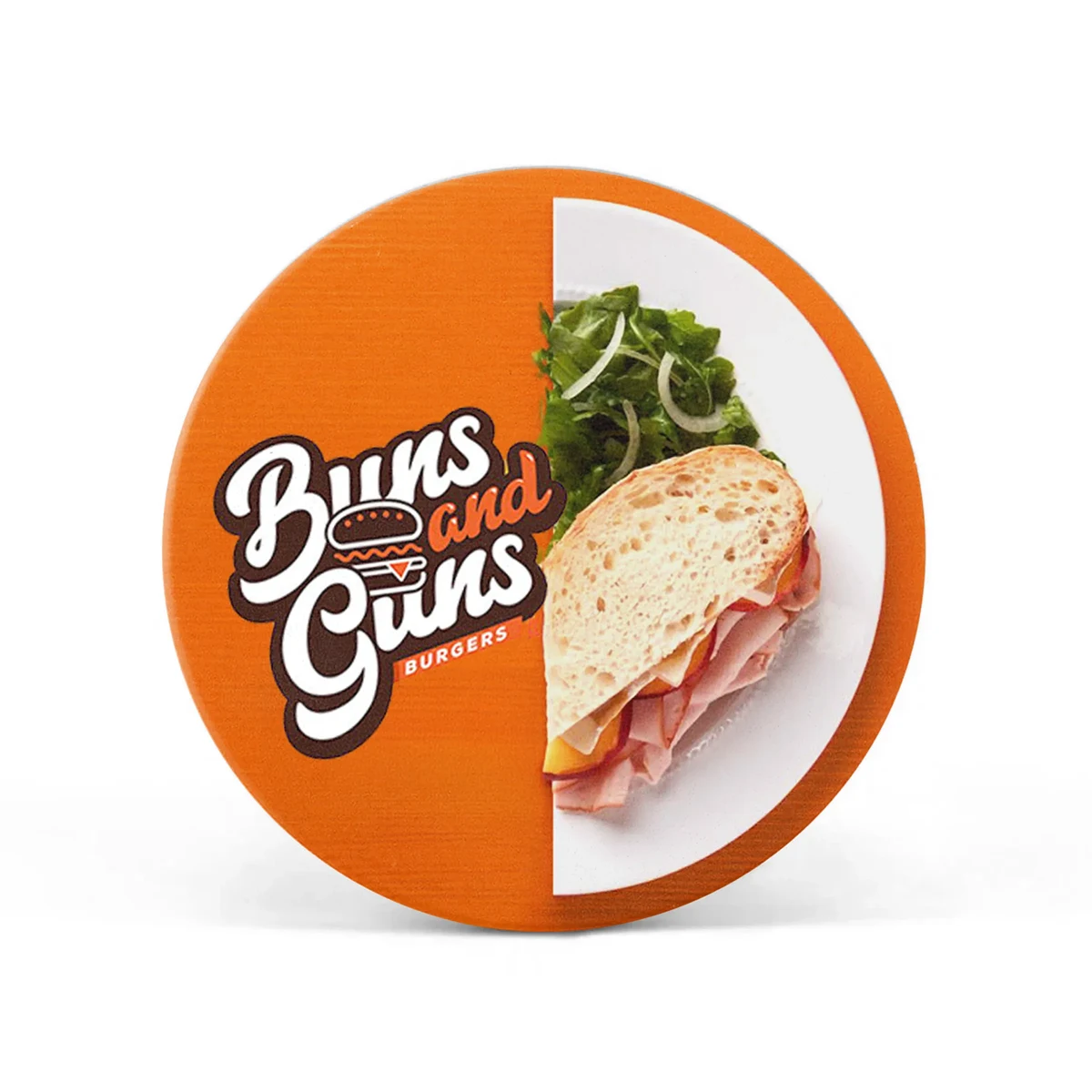 3.5" Circular Pulpboard Coaster - Full color print 1