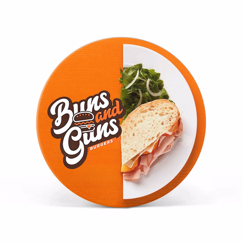 3.5" Circular Pulpboard Coaster - Full color print