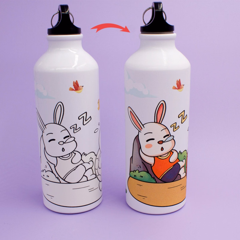 17 oz Color Changing Aluminum Sports Water Bottle