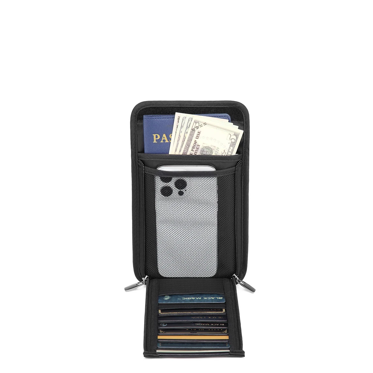 RFID Secured Clear View Crossbody Bag 1