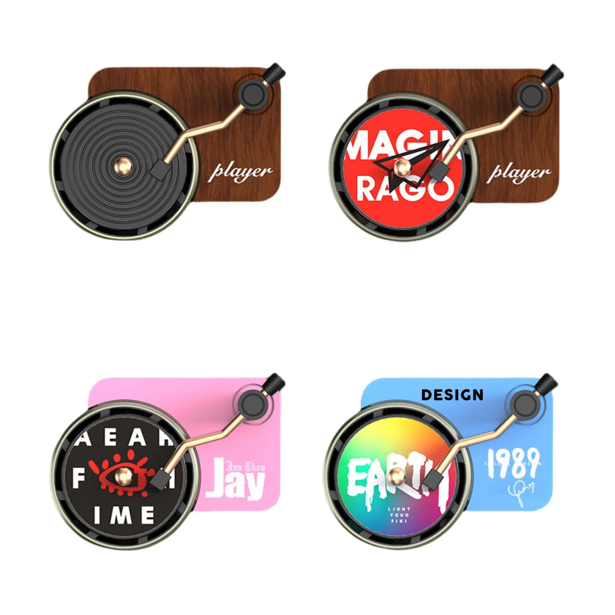 Car Air Freshener Record Player Shape 1