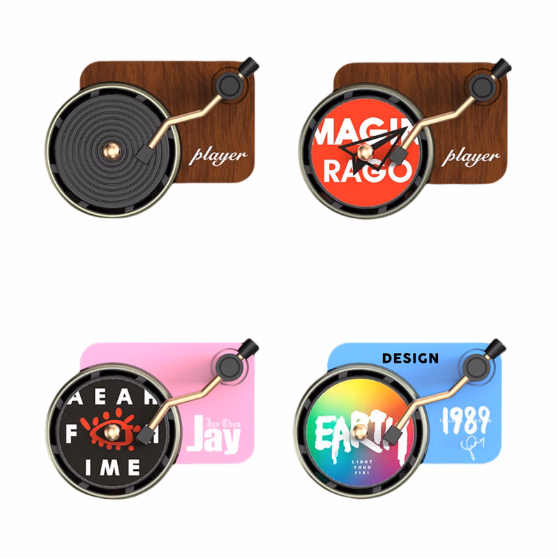 Car Air Freshener Record Player Shape