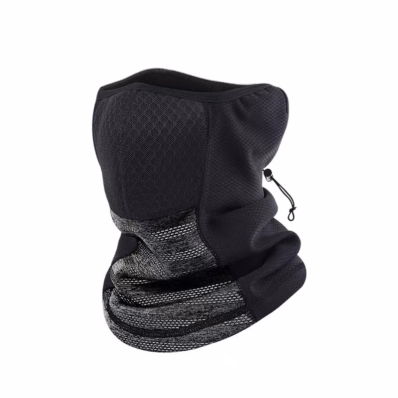 Outdoor Sport Dust Sun Protection Windproof Cloth Scarf Triangle Face Cover for Women Men, Black