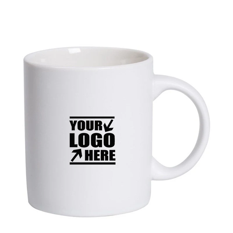 12oz Matte or Glossy Ceramic Custom Logo Mug 1