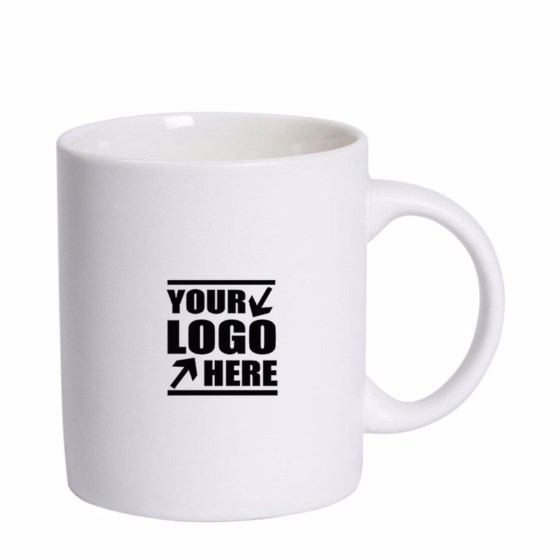12oz Matte or Glossy Ceramic Custom Logo Mug