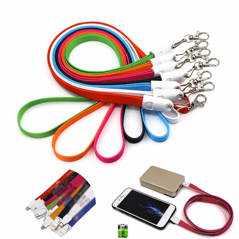 2-in-1 Lanyard USB Cable