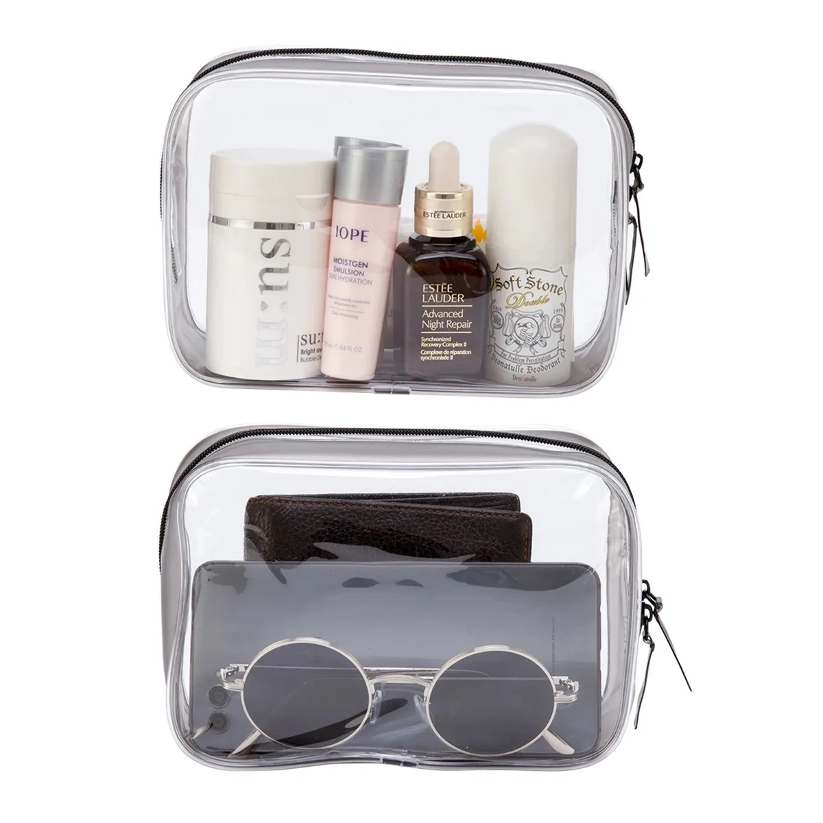 Clear Toiletry Carry Pouch With Zipper 1
