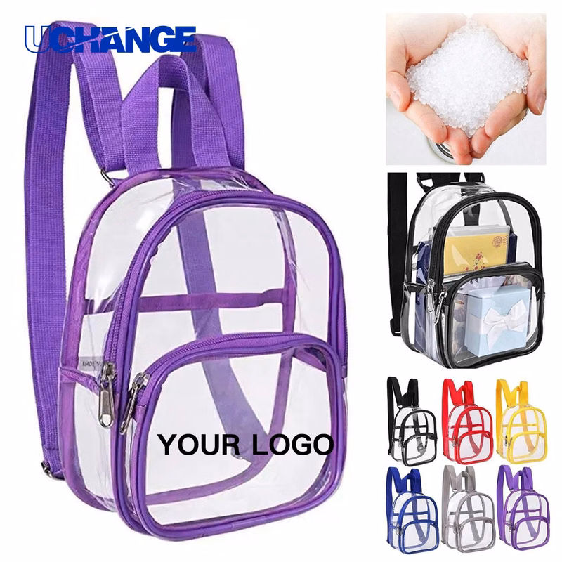 Clear Mini Backpack Bag Compact for Daily Essentials