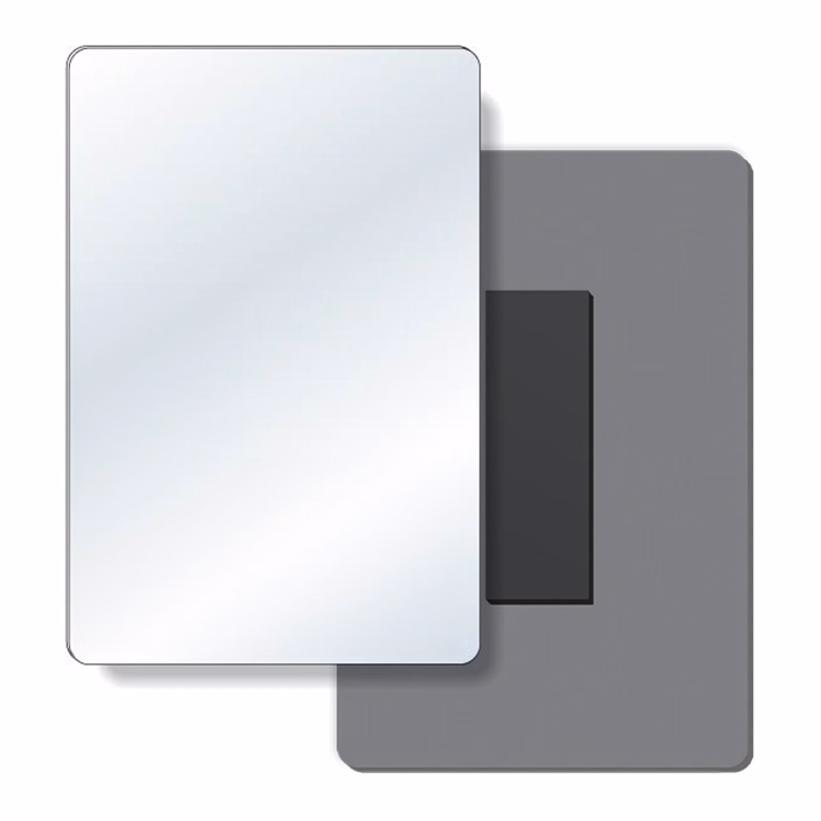 .040 Shatterproof Copolyester Plastic Mirror / with magnetic back (4" x 6")