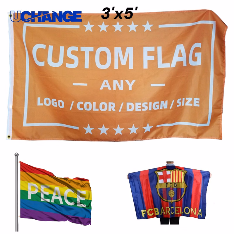 Custom Two Sided Polyester Flag Banner