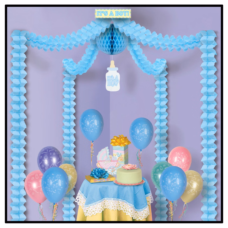 Quick Trim Its A Boy Party Canopy