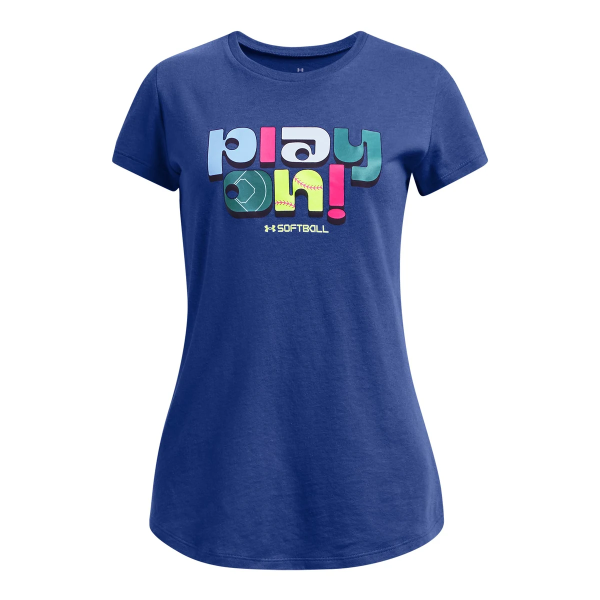UA Play On Girls' Short Sleeve 1
